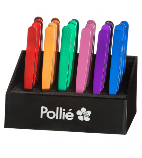 Pince à épiler métallisée couleur