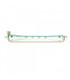 Bigoudis Permanente longs vert-blanc diam. 6mm /12