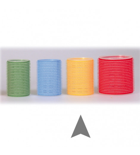 Bigoudis Velcro Jaune 3pcs diamétre 48mm