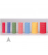 Bigoudis Velcro Bleu 6pcs diamètre 15mm