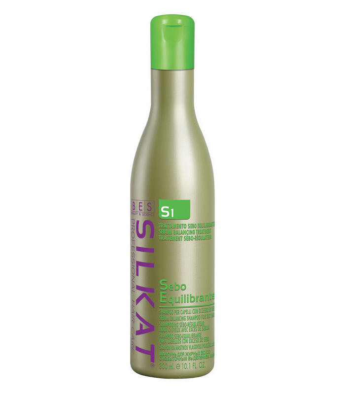 Shampoing cheveux gras BES Silkat 300 ml