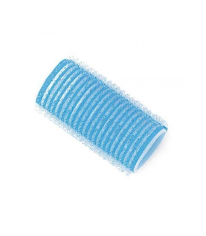 Bigoudis velcro bleu ciel 28 mm lot de 12 Sibel