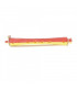 Bigoudis Permanente longs jaune-rouge 8.5 mm /12