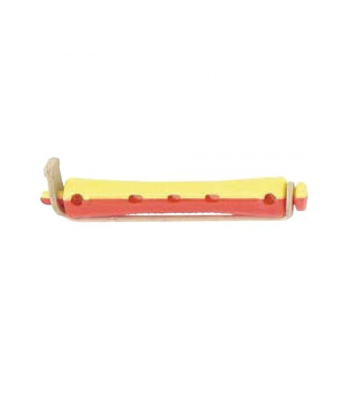 Bigoudis Permanente courts rouge-jaune diam. 9mm /12