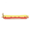 Bigoudis Permanente courts rouge-jaune diam. 9mm /12