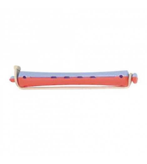 Bigoudis permanente longs rouge-bleu diam. 9mm /12