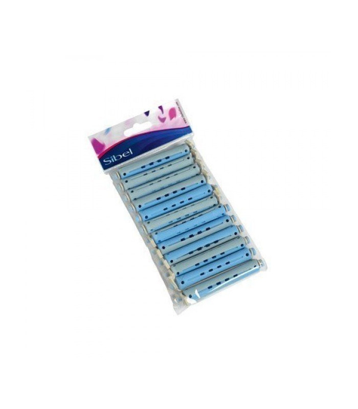 Bigoudis Permanente longs bleu-gris diam. 13 mm / 12