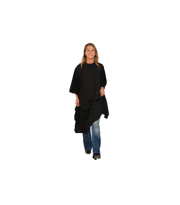 Peignoir avec manches Economyss 1 Noir fermeture velcro 100% Polyester