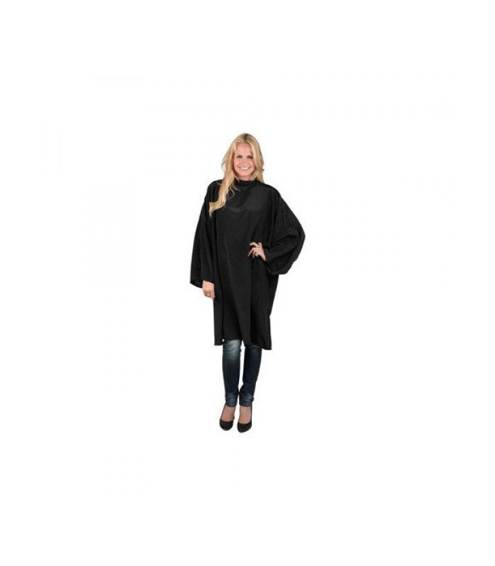 Peignoir Flexi Velcro noir Sibel