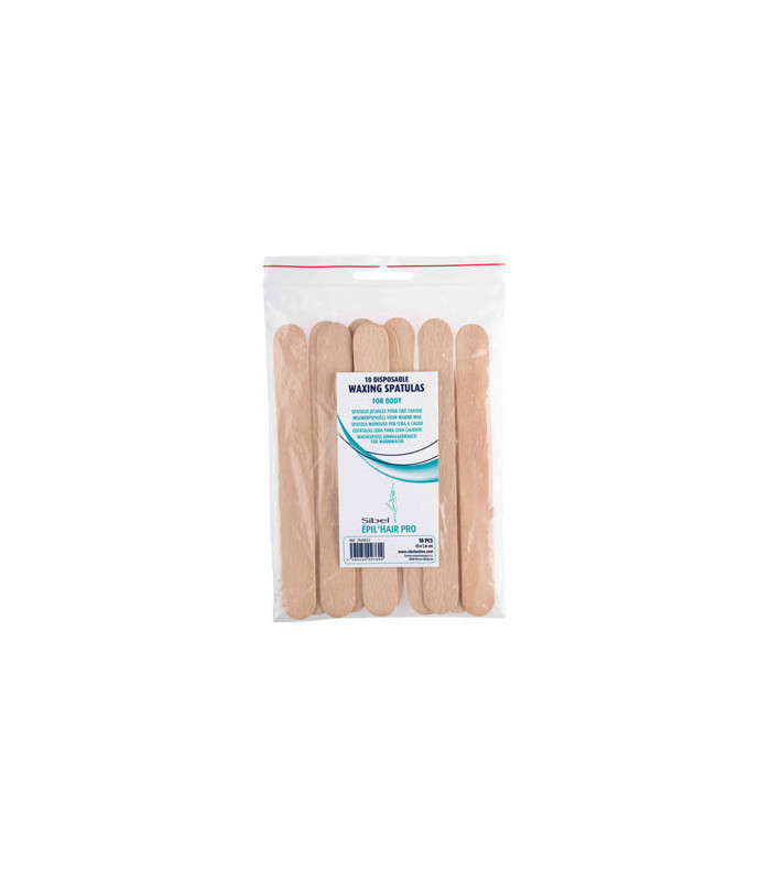 Spatules bois pour épilation à la cire 15*1.8 cm 10 pièces