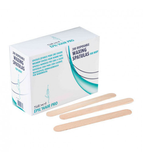 Spatules bois pour épilation à la cire 15*1.8 cm 200 pièces