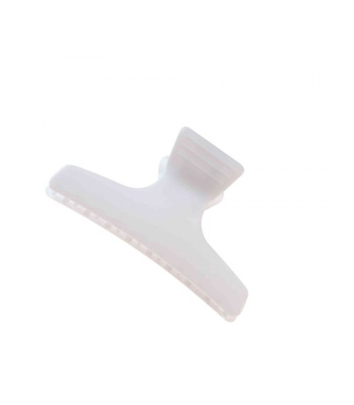Lot de 12 pinces croco blanches 8 cm Sibel