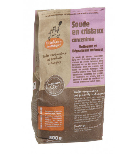 Soude en cristaux concentrée 500g Ecodis