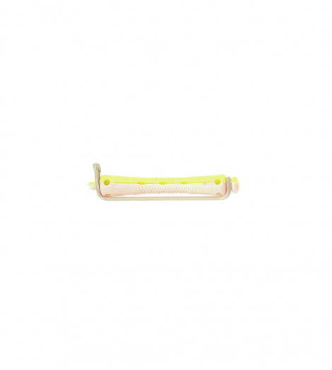 Bigoudis Permanente courts rose-jaune 7 mm /12