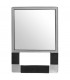 Miroir rectangulaire pour coiffeur.
