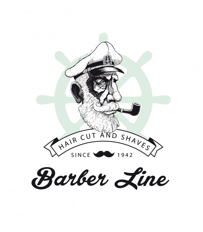 Peigne avec manche barbe et moustache en bois