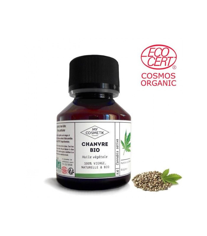 Huile végétale Chanvre bio 500ml MY COSMETIK