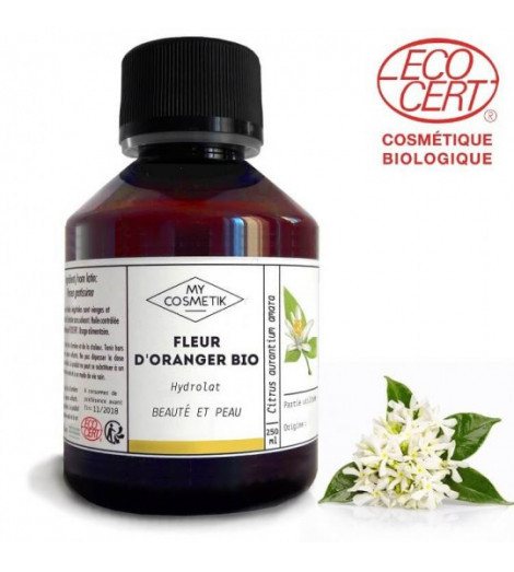Hydrolat de Fleur d'Oranger biologique 100 ml MY COSMETIK
