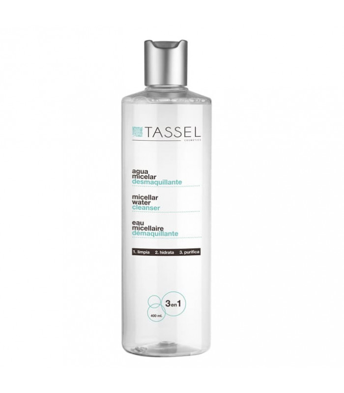 Eau micellaire démaquillante 3 en 1 400ml Tassel
