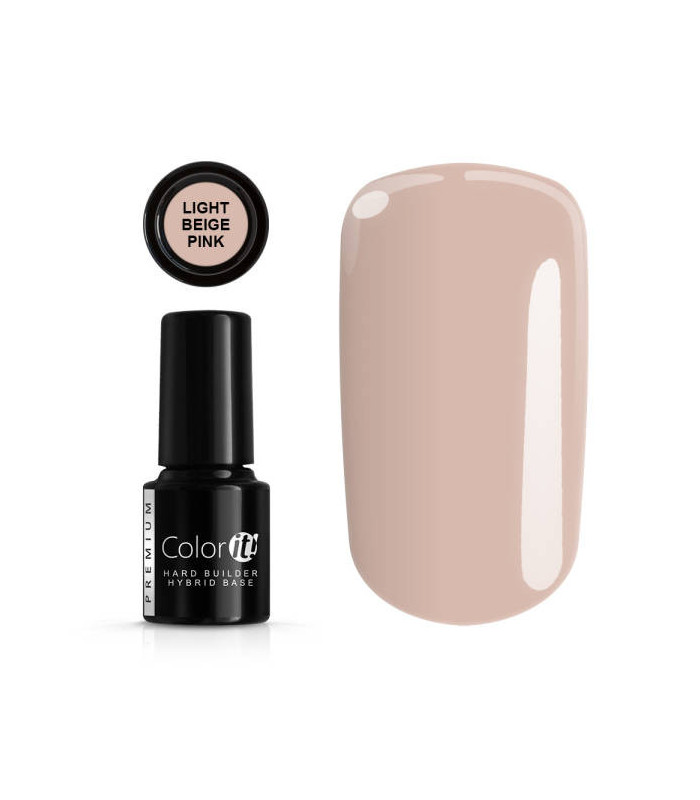Vernis Color IT Premium Hybrid HARD Builder Base Gel 6g Silcare Light Beige Pink