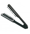 Brosse thermique de lissage double nylon