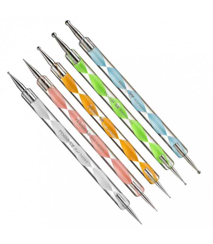 Outils à marbrer pour la manucure/ lot de 5