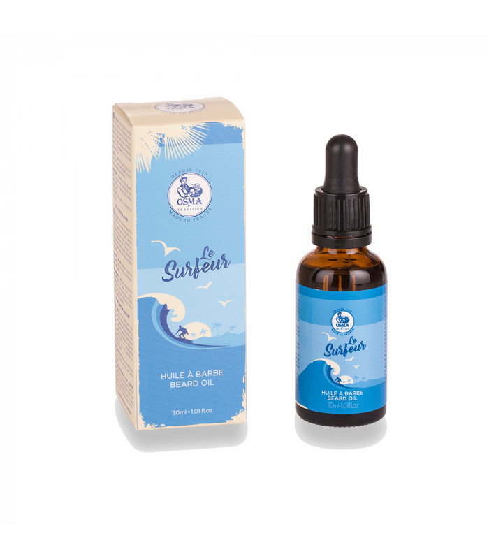 Huile à barbe Le Surfeur vanillé / coco OSMA 30 ml