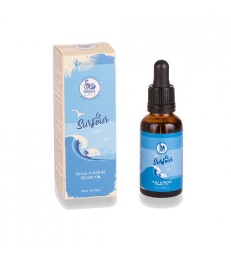 Huile à barbe Le Surfeur vanillé / coco OSMA 30 ml