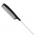 Peigne carbonne metal à queue 223 mm