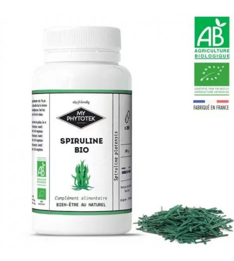Gélules de spiruline Bio x200