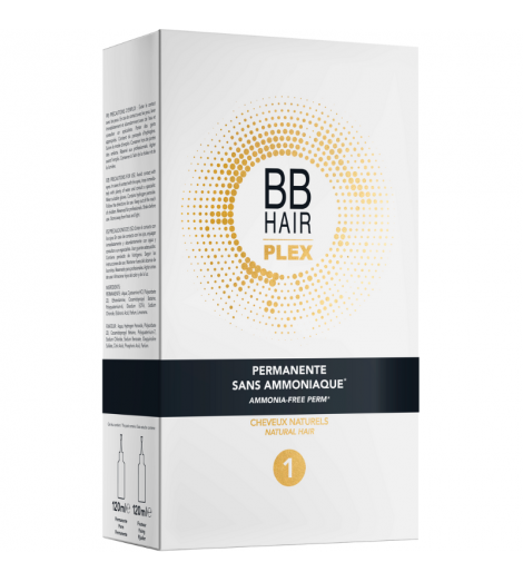 Kit permanente sans amoniaque BB Hair plex n°1 cheveux naturels