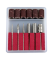 Kit 6 embouts + 6 embouts emery pour ponceuse