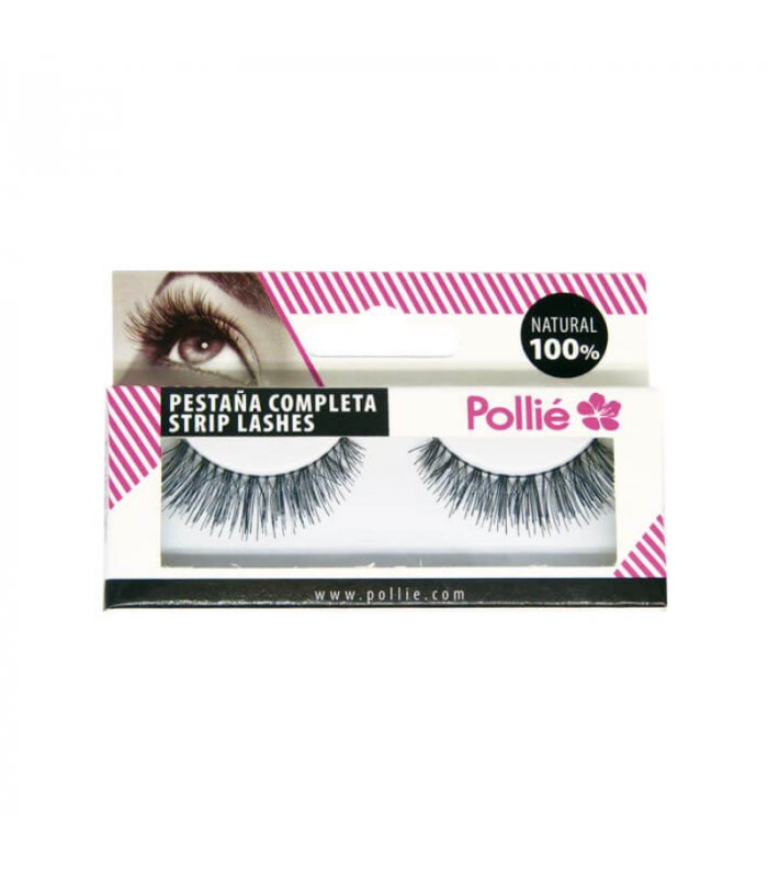 Paire de faux-cils noirs 100% naturel