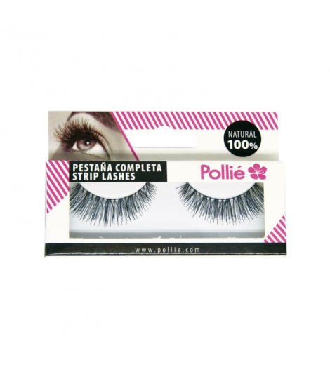 Paire de faux-cils noirs 100% naturel