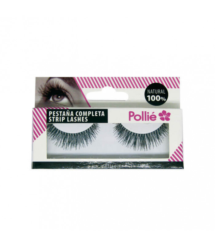 Paire de faux-cils noirs 100% naturel