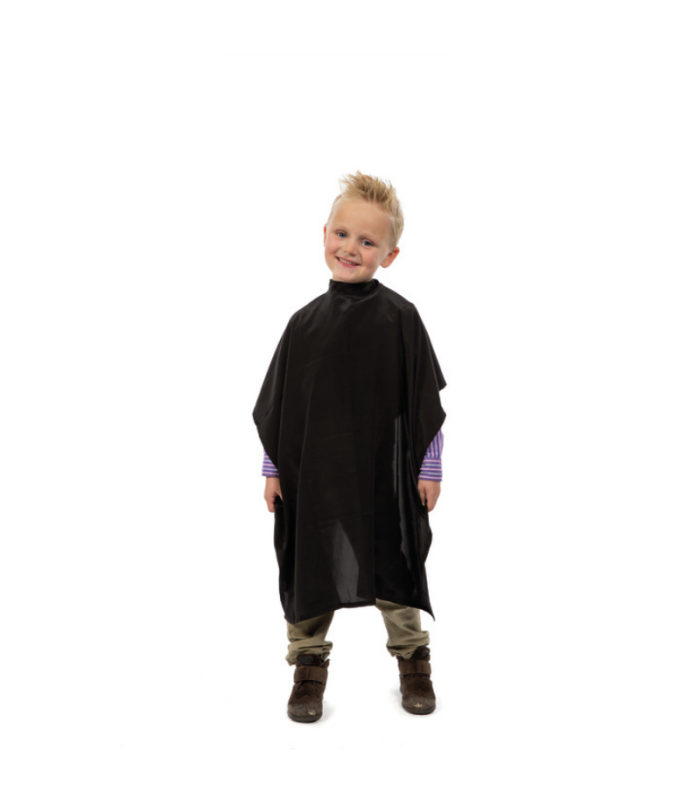 Cape de coupe noire pour enfant