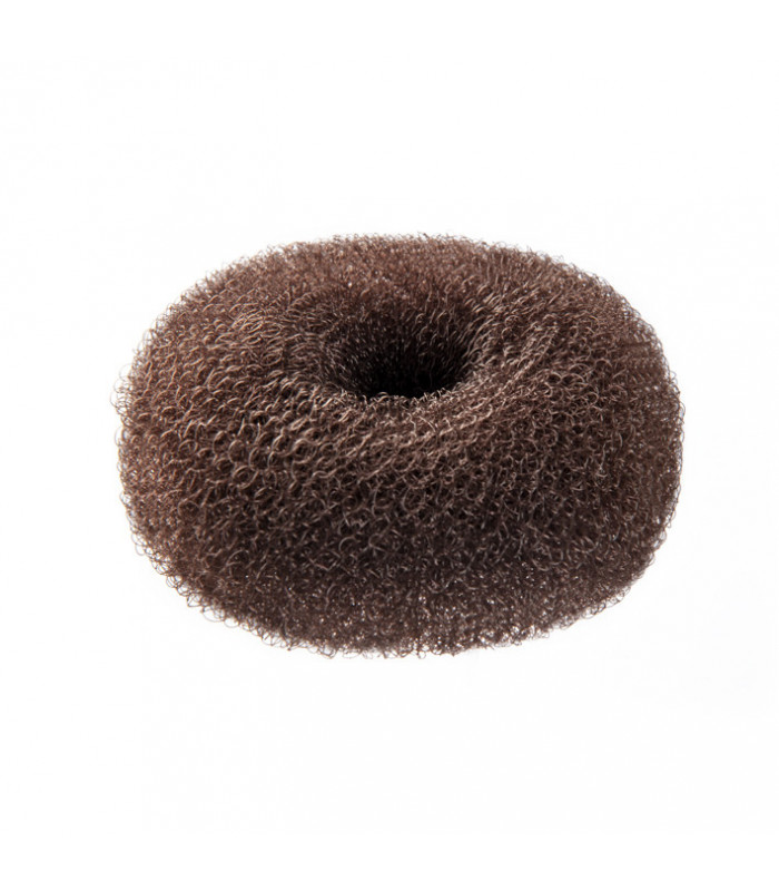 Mousse à chignon rond châtain foncé