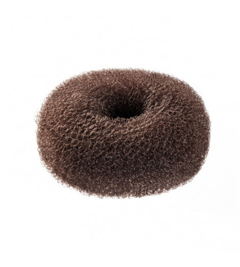 Mousse à chignon rond châtain foncé