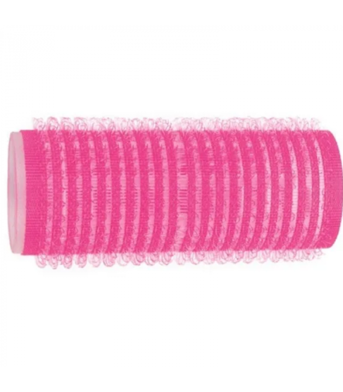 Rouleaux velcro mise en plis rose diamètre 24 mm sachet de 12