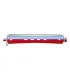 Bigoudis Permanente longs 80mm Rouge/Bleu 12pcs diam 11 mm