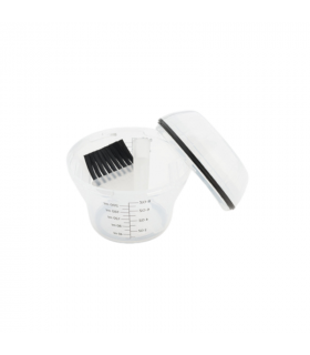 Set bol doseur pinceau shaker blanc