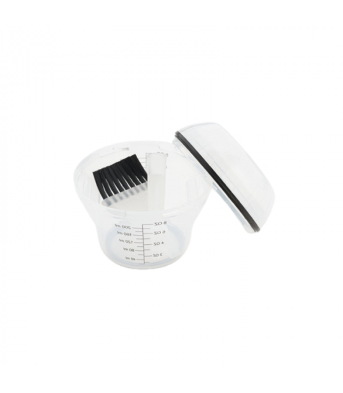 Set bol doseur pinceau shaker blanc