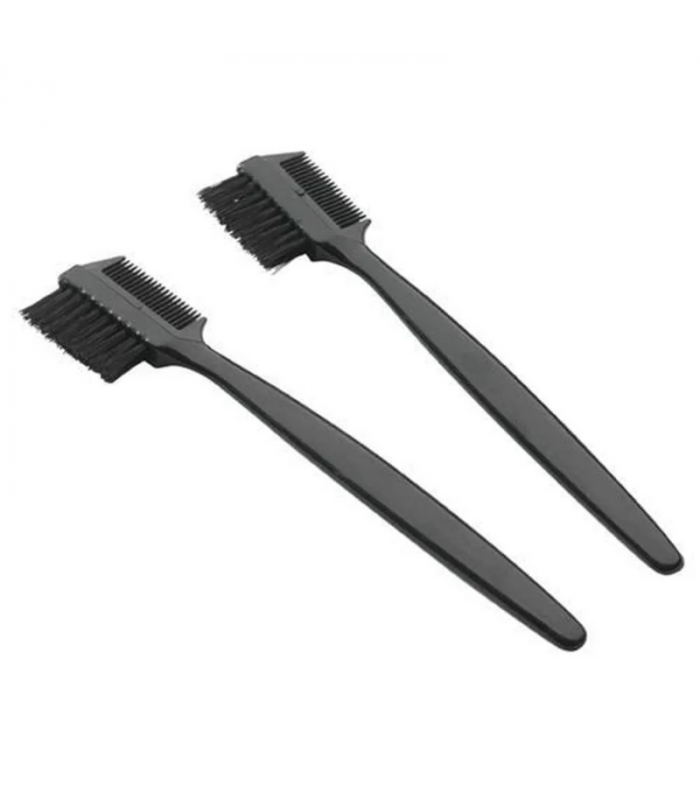 Brosse cils combinée (peigne + brosse) 2 pièces