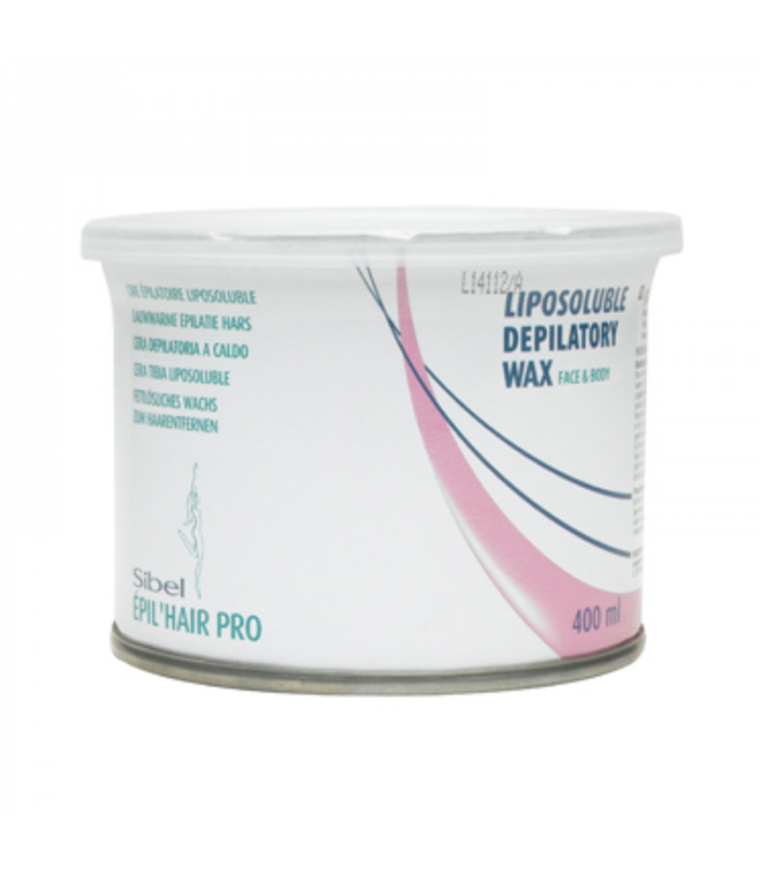 Cire épilation AVEC bandes visage et corps 400ml rose Sibel