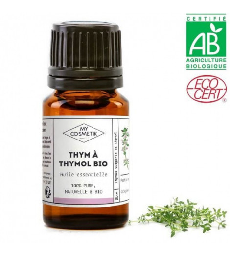 Huile essentielle de Thym à thymol bio 10ml MY COSMETIK