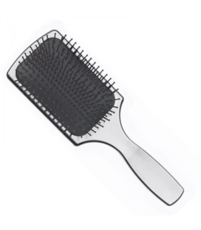 Brosse pneumatique plate chromée