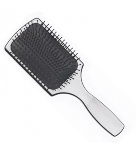 Brosse pneumatique plate chromée