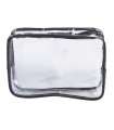 Trousse rectangulaire noire transparente