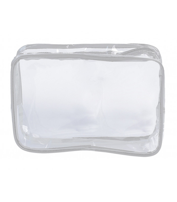 Trousse rectangulaire BLANCHE transparente
