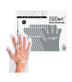 Sachet 100 gants jetables en plastique